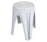 Plastová stolička do koupelny Stool 35 x 35 x 45,5 cm, bílá