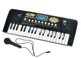 Dětské piano 37 kláves s mikrofonem na baterie 43x16 cm