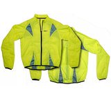 Reflexní bunda na kolo a běhání S.O.R s odraznými prvky M, žlutá, OEM