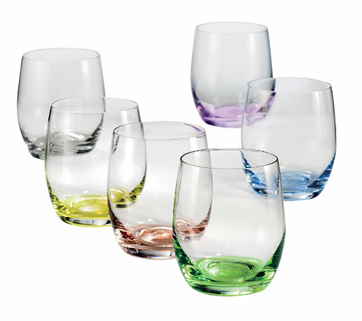Bohemia Crystal barevné skleničky na alkohol Rainbow 6 ks, 60 ml, Crystalex Bohemia Crystal barevné skleničky na alkohol Rainbow 6 ks, 60 ml, Crystalex