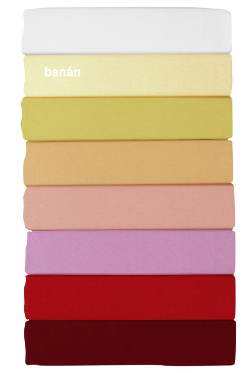Prostěradlo jersey - banán, 60 x 120 cm, Dadka Prostěradlo jersey - banán, 60 x 120 cm, Dadka