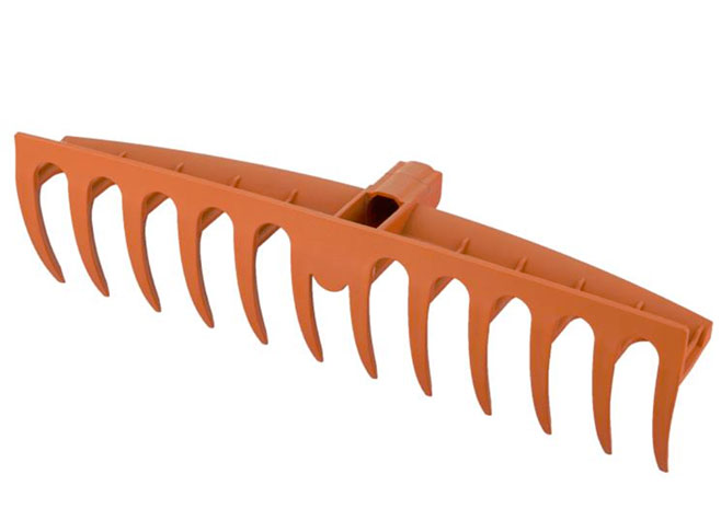 Hrábě na trávu 12 zubů zahradní nářadí Click systém 41 cm