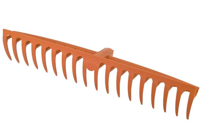 Hrábě na trávu 18 zubů zahradní nářadí Click systém 58 cm