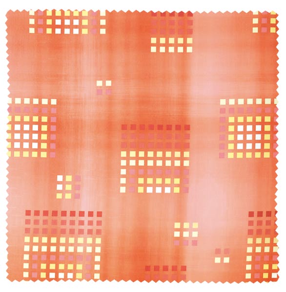 Ubrus kostky - cihlová, 30 x 30cm