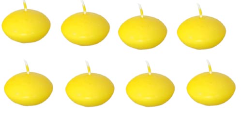 Svíčky plovoucí 8 ks - žluté