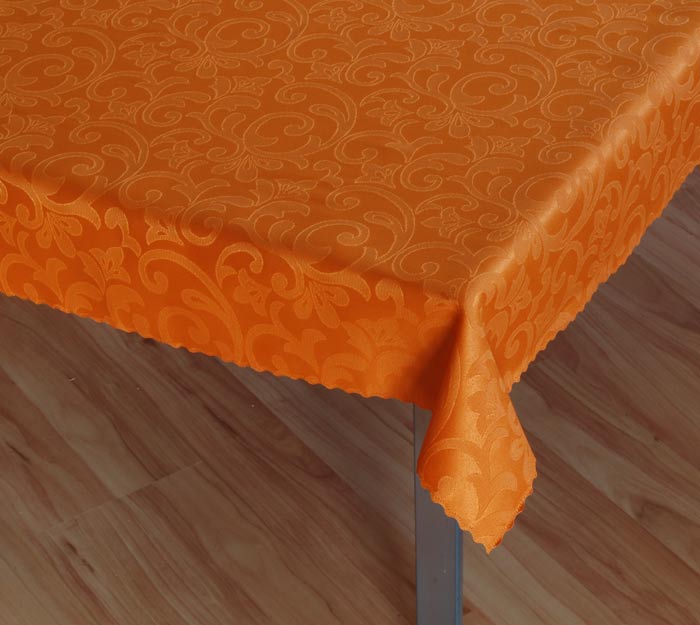 Damaškový ubrus Linda - oranžová, 75 x 75 cm Damaškový ubrus Linda - oranžová, 75 x 75 cm