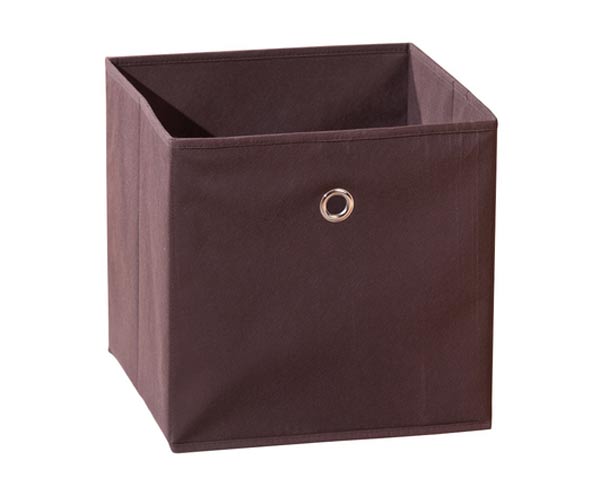 Winny - textilní box, hnědý