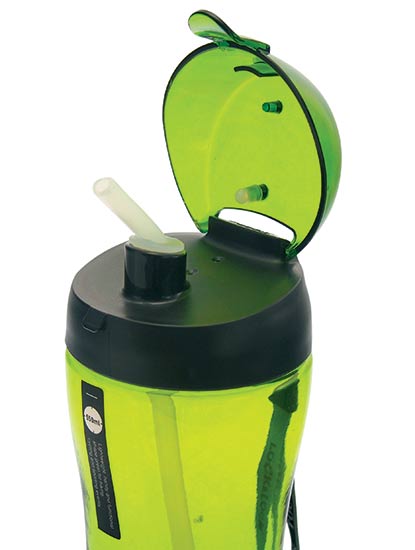 Láhev sportovní s brčkem 550 ml, zelená Láhev sportovní s brčkem 550 ml, zelená