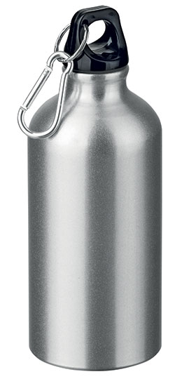Hliníková outdoorová láhev BARAC 400 ml, stříbrná