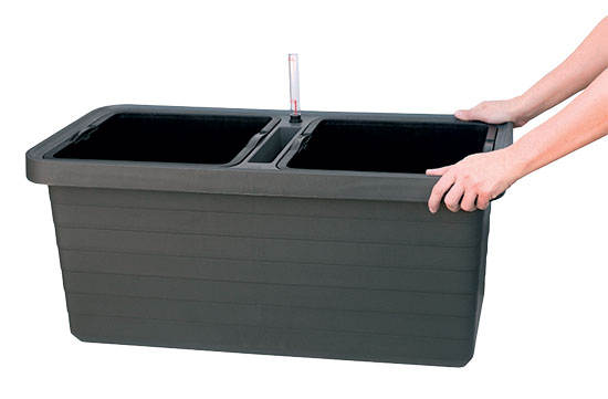 Samozavlažovací truhlík Berberis Duo, antracit Samozavlažovací truhlík Berberis Duo, antracit