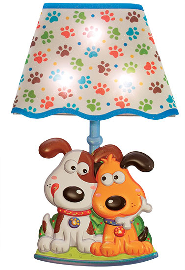 Lampička samolepicí svítící LED Pejsci 27 cm