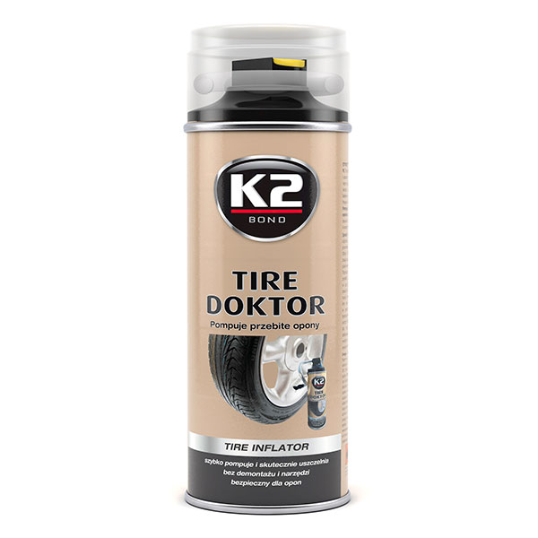 Sprej na opravu pneumatik Tyre repair 400 ml, K2