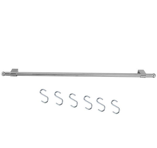 Závěsná tyč do kuchyně 80 cm + 6 háčků Ado 2803 Závěsná tyč do kuchyně 80 cm + 6 háčků Ado 2803