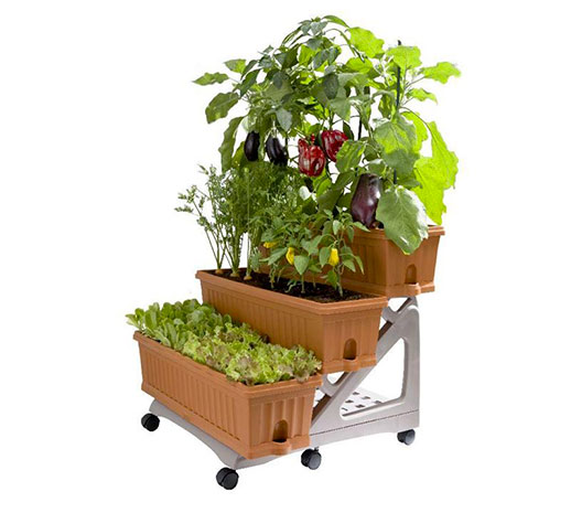 Zahrádka na balkón pro bylinky a zeleninu ORTO 3 x 80 cm, 90 l, terakota Zahrádka na balkón pro bylinky a zeleninu ORTO 3 x 80 cm, 90 l, terakota