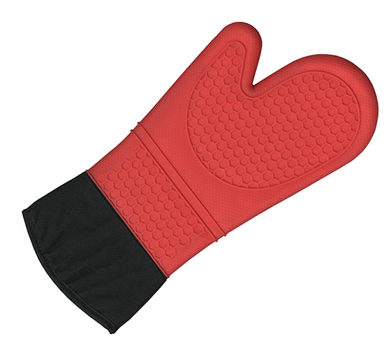 Silikonová rukavice do kuchyně 6794 39 x 16 cm, červená