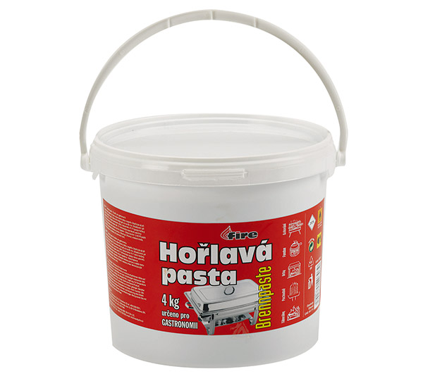 Hořlavá gelová pasta pro gastro 4 kg