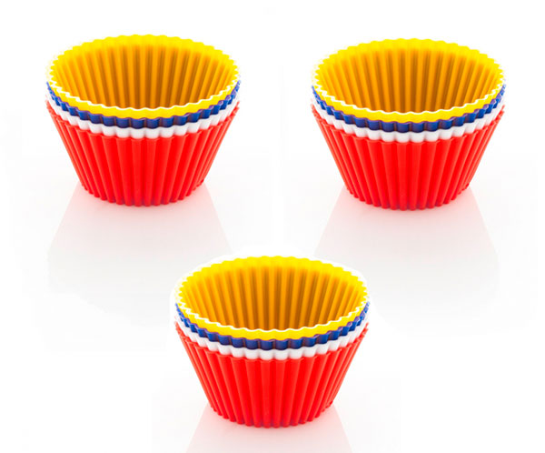 Silikonové košíčky na muffiny 6817, 12 ks 7 x 3,5 cm