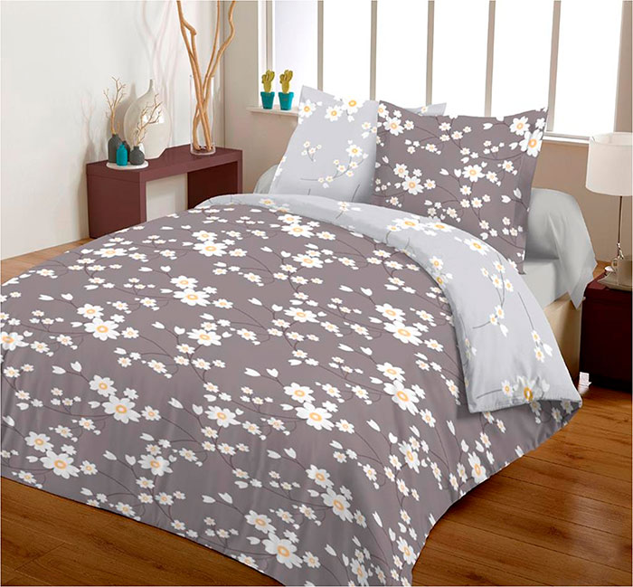 Povlečení z mikrovlákna - 100% polyester Sedmikrásky 70x90, 140x200 cm