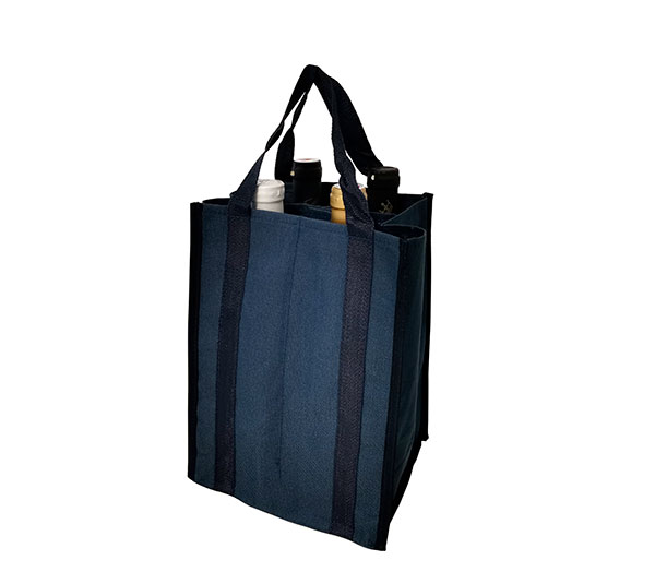 Taška na láhve 0,7 - 2,5 l Bottle bag na 4 PET lahve 20 x 19 x 27 cm, modrá