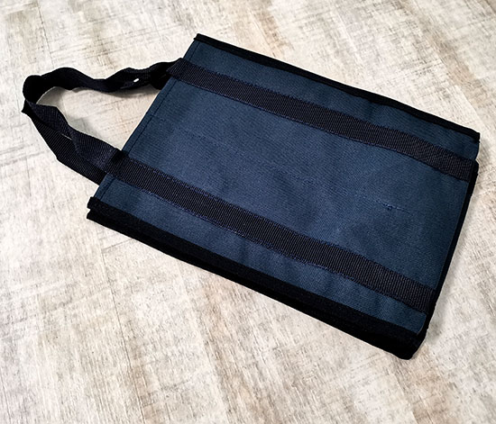 Taška na láhve 0,7 - 2,5 l Bottle bag na 4 PET lahve 20 x 19 x 27 cm, modrá