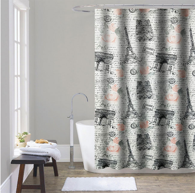Koupelnový závěs textilní PES 7089 180 x 200 cm