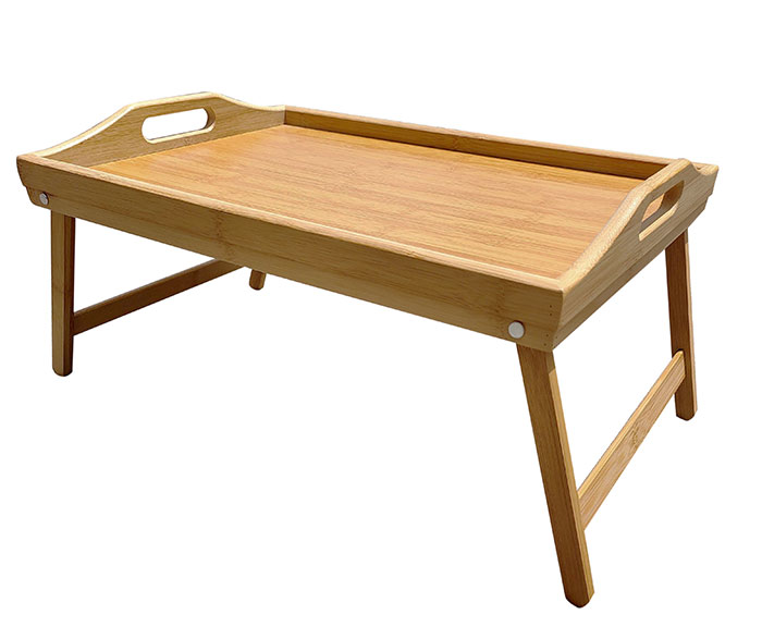 Servírovací stolek do postele bambus Adodo 5901, 50x30x24cm