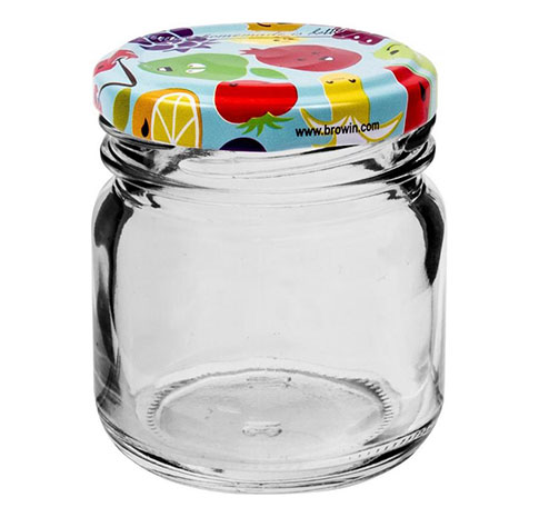 Sklenice s víčkem na pečený čaj, marmeládu, med 30 ml, sada 10 ks Sklenice s víčkem na pečený čaj, marmeládu, med 30 ml, sada 10 ks