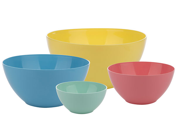 Sada plastových misek 7429, 5,2l, 3l, 1,3l a 500ml, 4 ks