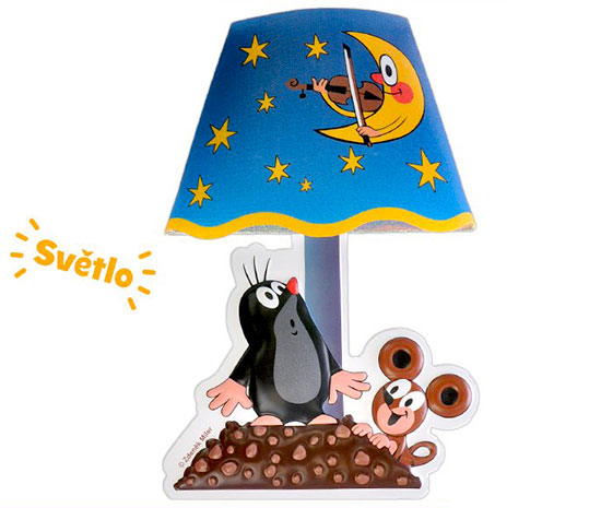 Lampička Krteček nalepovací s dotykovým zapínáním 27 cm Lampička Krteček nalepovací s dotykovým zapínáním 27 cm