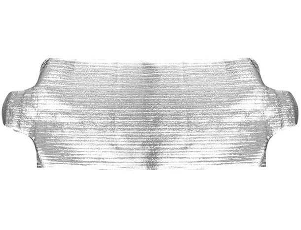 Sluneční clona do auta čelní sklo Alu 200 x 70 cm, stříbrná