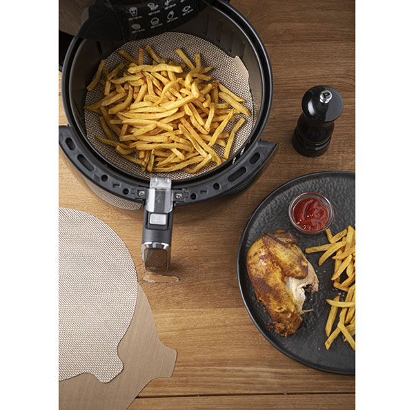 Nepřilnavá omyvatelná podložka do horkovzdušné fritézy kulatá Nepřilnavá omyvatelná podložka do horkovzdušné fritézy kulatá