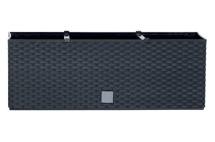 Samozavlažovací truhlík Rato case 51,4 x 19,2 cm antracit