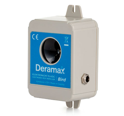 Deramax Bird ultrazvukový odpuzovač - plašič ptáků Deramax Bird ultrazvukový odpuzovač - plašič ptáků