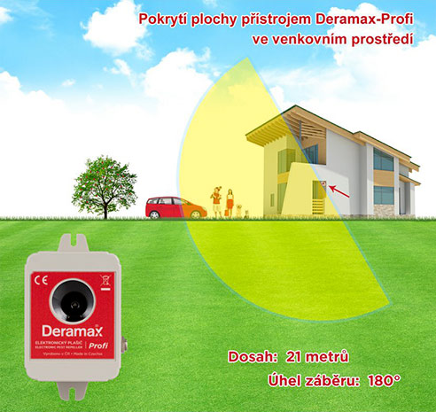 Ultrazvukový odháněč škůdců Deramax Profi Ultrazvukový odháněč škůdců Deramax Profi