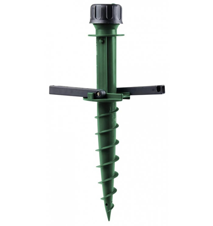 Držák na slunečník do země OD-50265, pro tyč o průměru 22-34mm, zelený