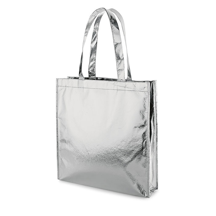 ARLETA nákupní taška, stříbrná