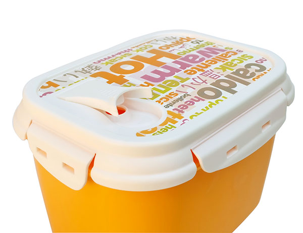 Termobox na jídlo dvouplášťový Click and Lock 1,1 l, oranžová Termobox na jídlo dvouplášťový Click and Lock 1,1 l, oranžová