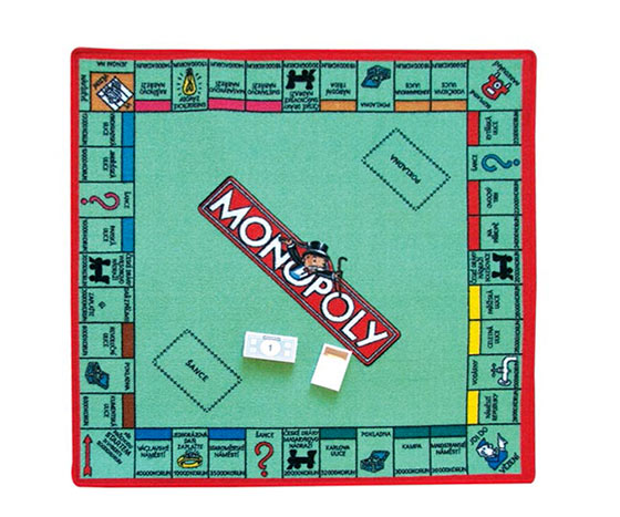 Hrací koberec Monopoly