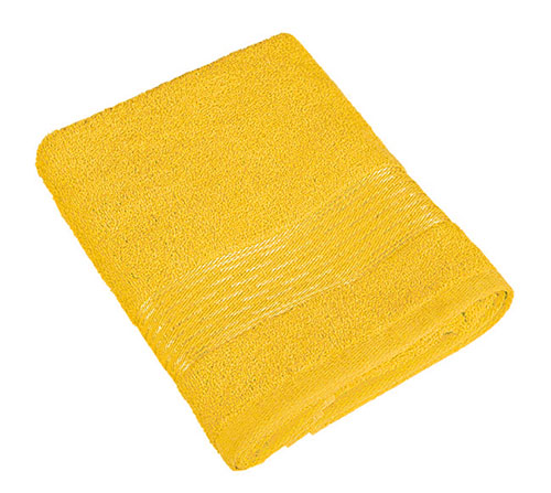 Ručník KAMILKA proužek 50 x 100 cm, žlutá