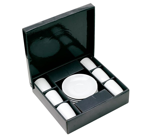 Porcelánové šálky s podšálky na espresso 7600, 90 ml, bílá