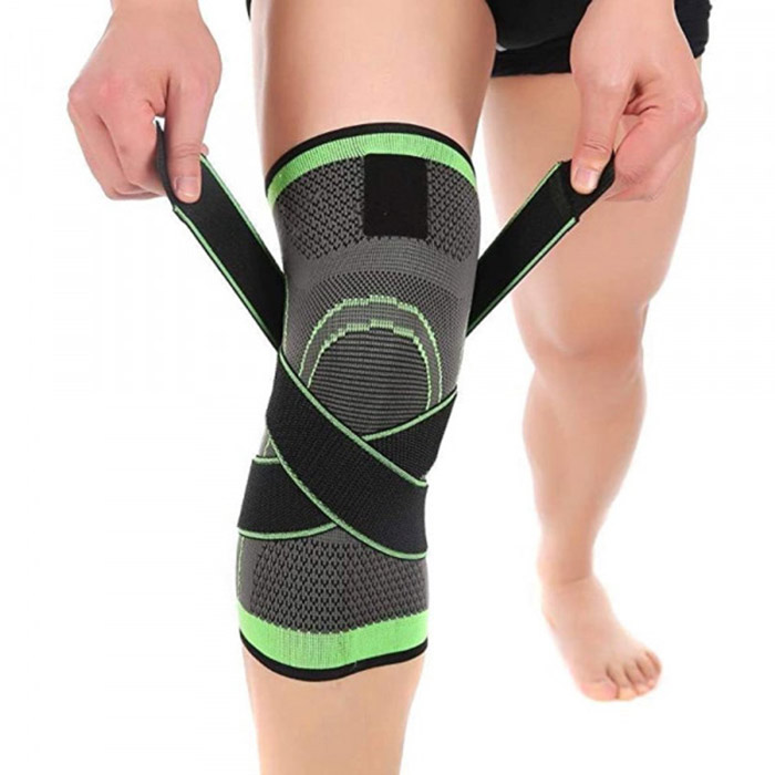 Sportovní stahovací ortéza na koleno na suchý zip XXL