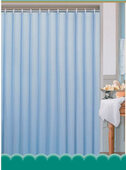 Textilní koupelnový závěs 180 x 180 cm, modrá