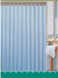 Textilní koupelnový závěs 180 x 200 cm, modrá