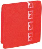 Osuška Fraza 70x140cm, červená
