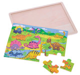 Puzzle dřevěné 30 x 22,5 cm dinosauři 20 dílků 24m+ Puzzle dřevěné 30 x 22,5 cm dinosauři 20 dílků 24m+
