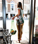 Síťovka - nákupní taška Spider - zelená