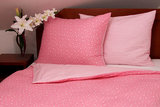 Tibex bavlněné povlečení Stars Pink 140x200, 70x90cm, růžová
