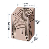 Ochranný obal na zahradní stohovatelné židle, 61 x 68 x 107 cm