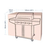 Ochranný obal na gril Classic, velikost XL, 165 x 63 x 90 cm