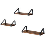 Poličky na stěnu rustikální set 3ks, 30,35,40 x 12 x 11 cm Poličky na stěnu rustikální set 3ks, 30,35,40 x 12 x 11 cm